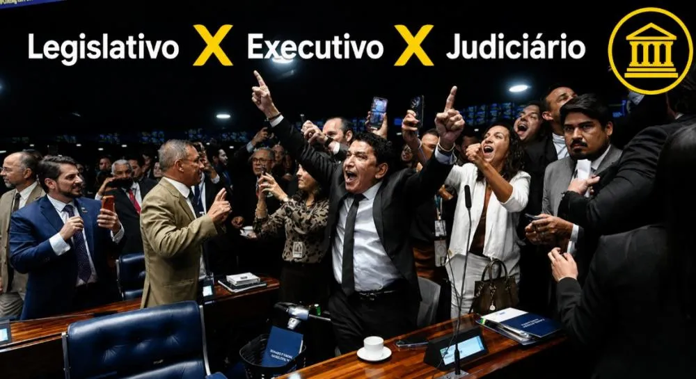 O que ocorre se o Executivo Legislativo e Judiciário entrarem em Conflito ?