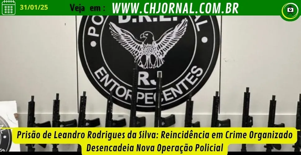 Preso com 31kg de drogas é solto, e preso novamente alguns dias depois com 11 fuzis 
