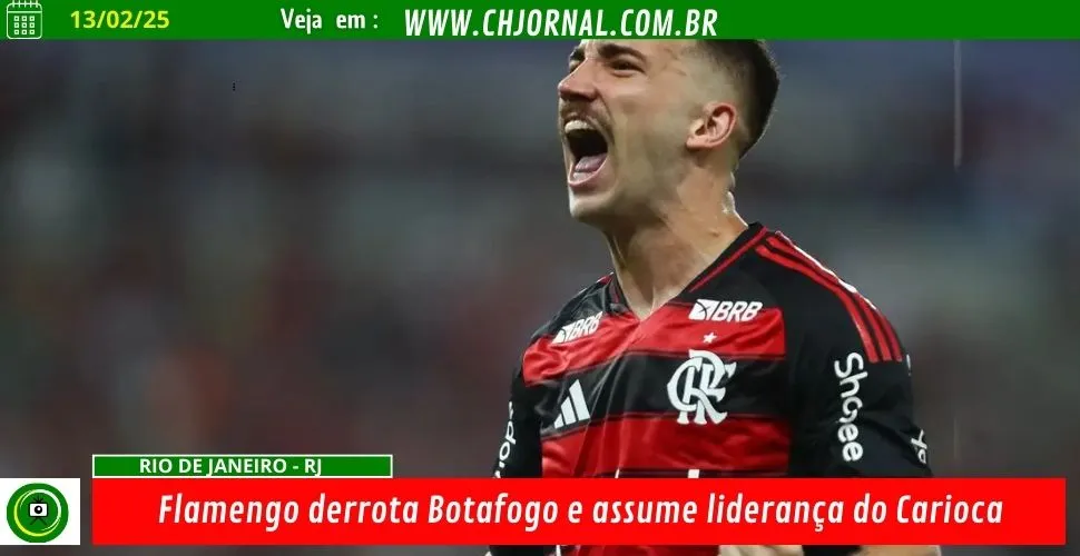 Flamengo derrota Botafogo e assume liderança do Carioca