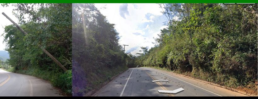 Poste em estado precário pode causar acidente na RJ-162