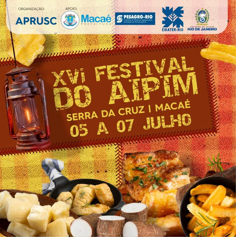 A região serrana de Macaé se prepara para o XVI Festival do Aipim de Serra da Cruz